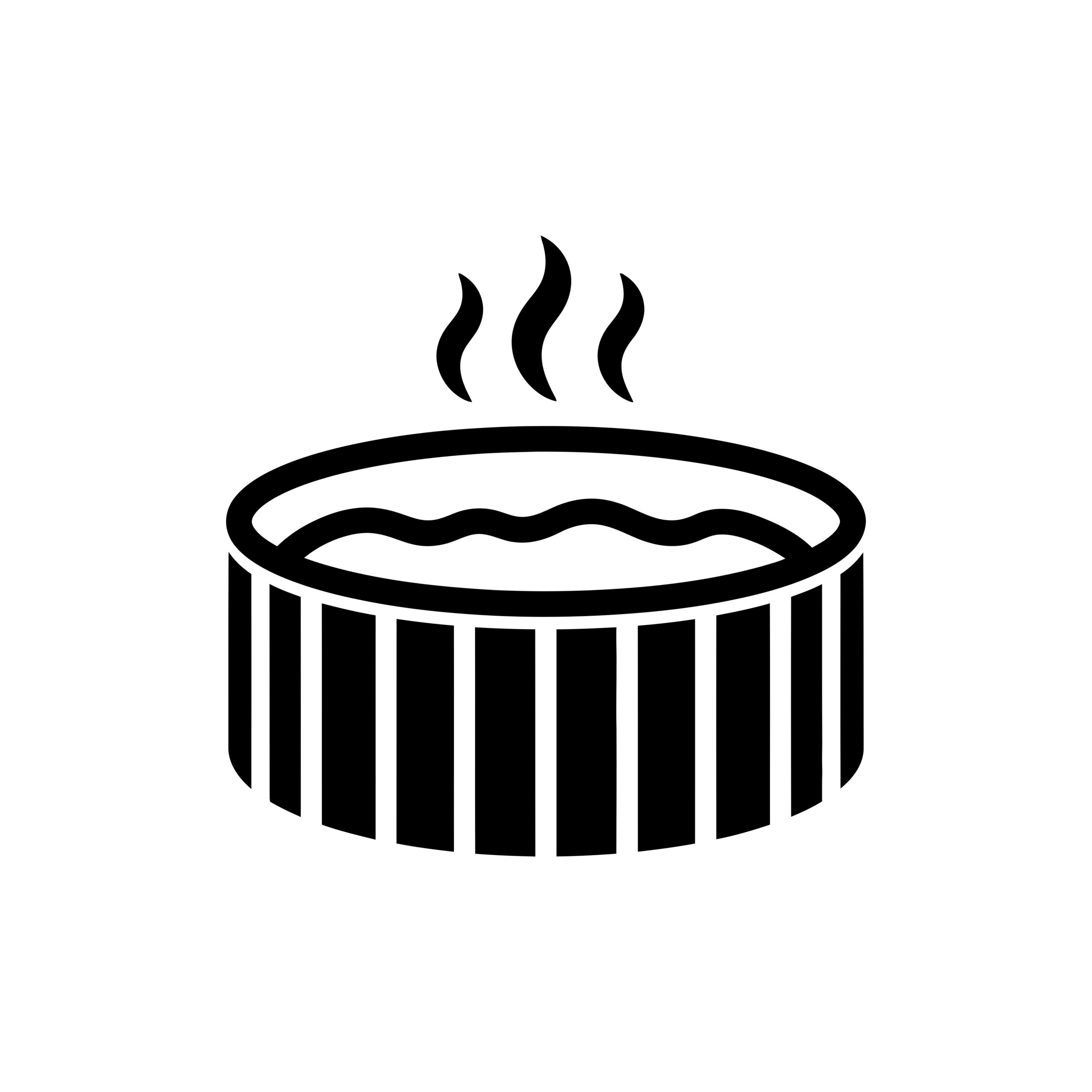 Hot Tub Icon Spa Relaxation and Thermal Bath