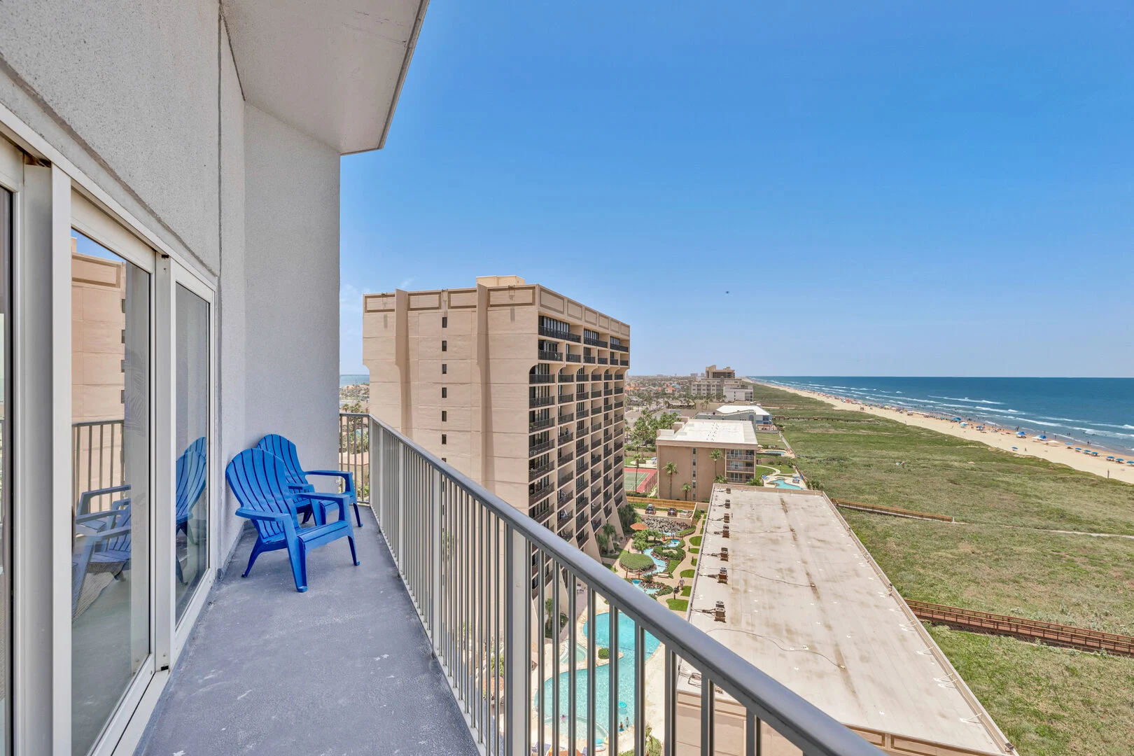 Balcony with ocean views