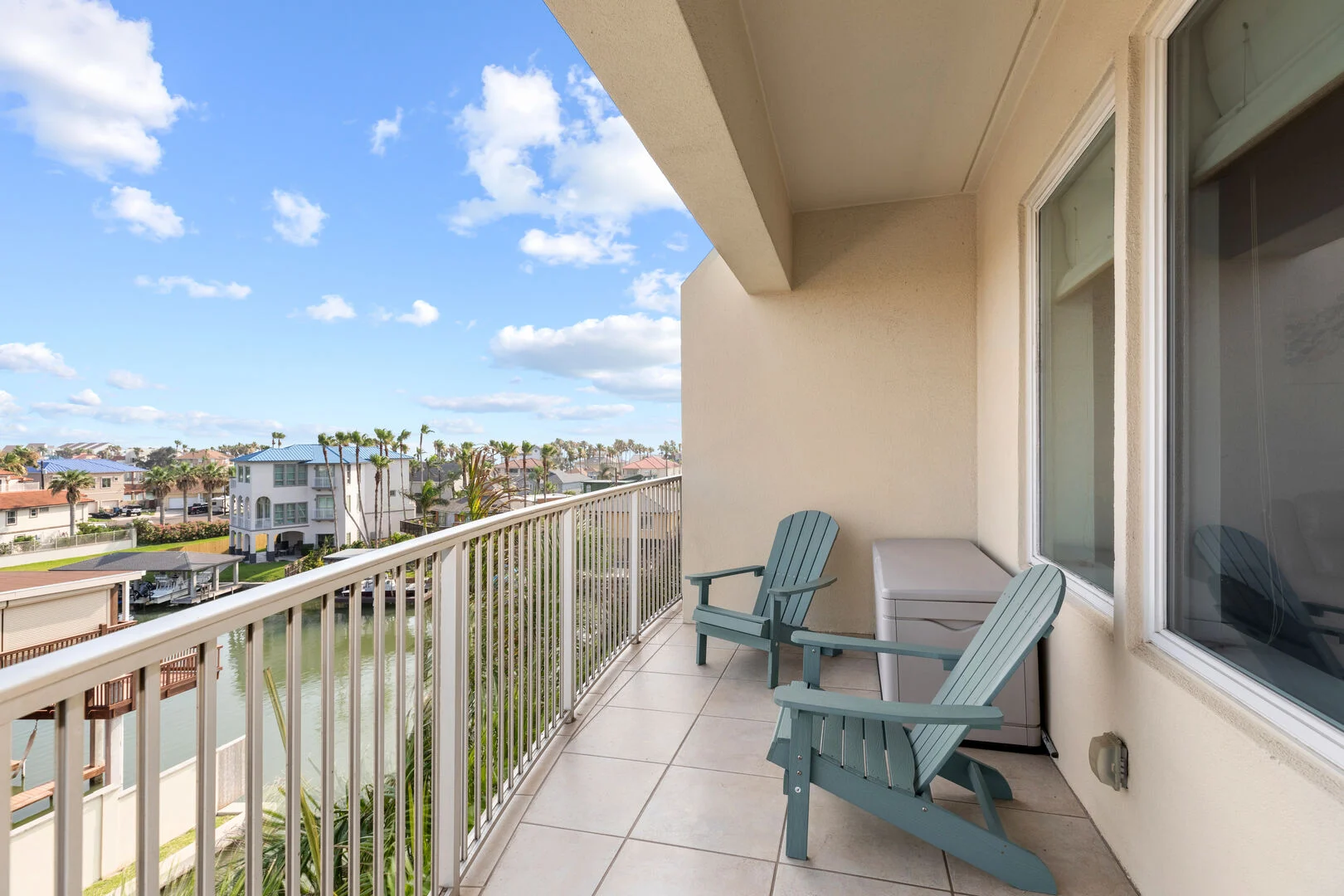 Balcony view of marina